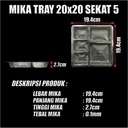 Mika Tray Sekat 18s4 sekat 4 / 20s5 sekat 5 / 20s7 Sekat 7 U Kotak Nasi Var