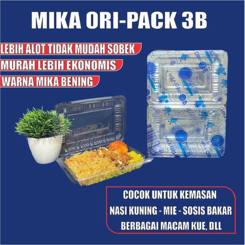 Mika Kue Nasi Per Pack Plastik Bening Uk 3/4/5/6/7 Kemasan Jajanan Pasar Serba Guna Var