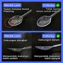 Sendok Garpu Steril Tebal Plastik Tisu Tusuk Gigi Higienis Set Bening / Hitam / Putih Pack Trifinity