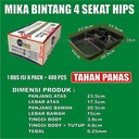 Mika Bento Tebal Bintang 4 Sekat PET Trifinity atau 4Sekat HIPS Tahan Panas Pack Tray Bekal Makan