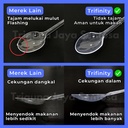 Sendok Garpu Steril Kuat Tebal Plastik Tisu Tusuk Gigi Set Higienis Bening Hitam Putih Dus Trifinity