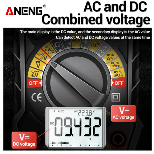 Aneng SZ20 Pro Digital Multimeter NCV AC/DC Ohm Hz 25000 Counts Smart Current Meter Digital Multimetro Tester Tools Original