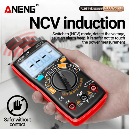 Aneng AL01 Pro Inductance Digital Multimeter 6000 Count True-RMS AC/DC
