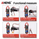 Aneng PN128 Digital Clamp Meter AC Current NCV Multimeter Ammeter Ori