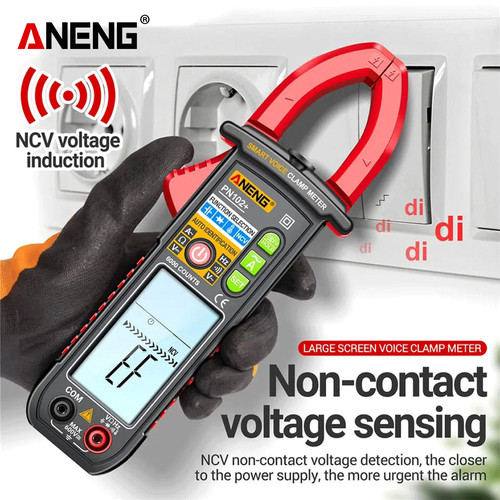 Aneng PN102+ Pro Smart Voice Clamp Meter 6000 Counts Hz Diode Original