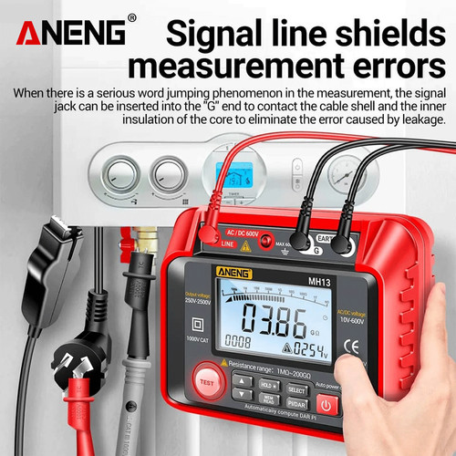 Aneng MH13 Tester Digital Multimeter Megometro Insulation Earth High