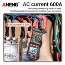 Aneng PN105 Pro 6000 Counts Voice Broadcast ClampMeter 600A AC Current