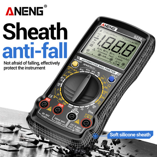 Aneng SZ26 Pro Multitester Closed Angle Measure Repair Multimeter Speed Diode Meter Ohmer Car Tester