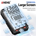Aneng 620C Pro Digital Built-in Lithium Battery Multimeters 6000 Counts Meter Auto Recognition 10A