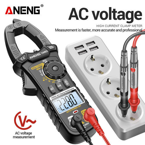 Aneng CM83 Pro Multitester Digital Clamp Meter AC Current Capacitance NCV Tester Tool