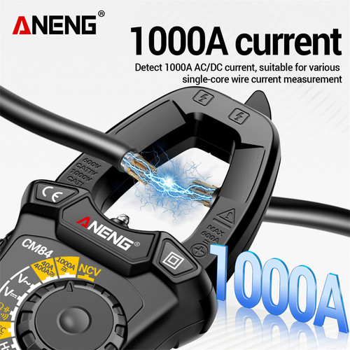 Aneng CM84 Pro Digital Clamp Meter DC/AC Current 4000 Counts MultimeterTester Car Amper Capacitor