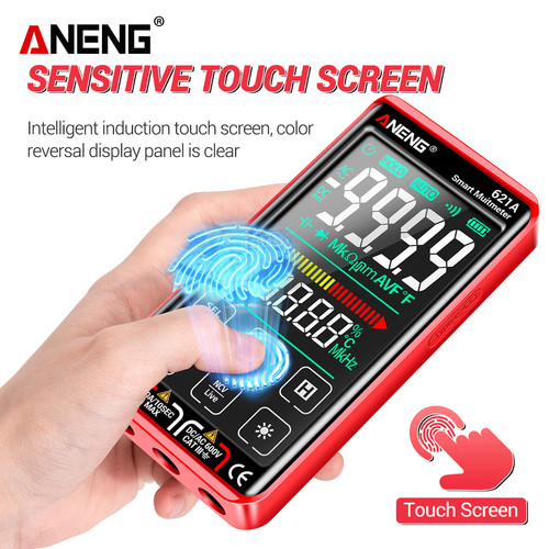 Aneng 621A Pro Multimeter Digital Layar Sentuh True RMS mA DC AC Original