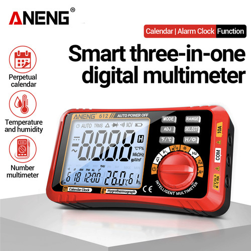 Aneng 612 Smart 3 in 1 Digital Multimeter 4000 Count Real-time Power-off Measuring Tester