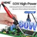 Aneng SL105 Solder Listrik Iron 60W Adjustable Temperatur Suhu 180-520 C Original