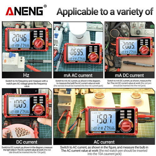 Aneng 612 Smart 3 in 1 Digital Multimeter 4000 Count Real-time Power-off Measuring Tester