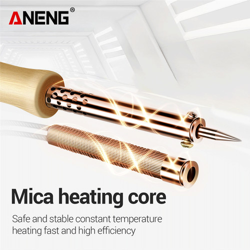 Aneng SL501 Solder Listrik Gagang Kayu Soldering Iron Handle Solder Listrik 60W