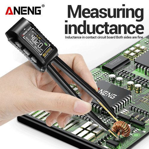 Aneng GN702 LCR Tester Digital Smart Tweezer SMD Tester Resistance Capacitance Inductance Forceps