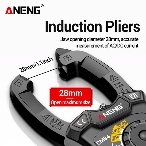 Aneng CM84 Pro Digital Clamp Meter DC/AC Current 4000 Counts MultimeterTester Car Amper Capacitor
