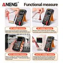 Aneng Q1 Pro Multimeter Digital True RMS 9999 Counts Transistor Capacitor NCV Testers Original