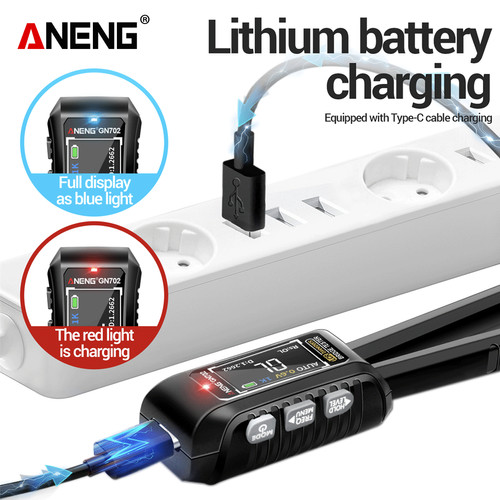 Aneng GN702 LCR Tester Digital Smart Tweezer SMD Tester Resistance Capacitance Inductance Forceps