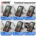 Aneng SZ26 Pro Multitester Closed Angle Measure Repair Multimeter Speed Diode Meter Ohmer Car Tester
