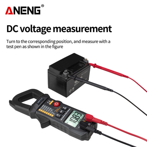 Aneng ST208 Digital Clamp Meter Multimeter 6000 counts Fire Detection AC Current