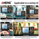 Aneng 612 Pro Smart 3 in 1 Digital Multimeter 4000 Count Voltage Capacitance Measurement Tester