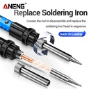 Aneng Sl105 Adjustable Temperature Electric Soldering Iron 60W Ceramic Heating Core Soldering Tool
