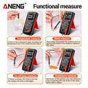 Aneng Q1 Pro Digital Multimeter True RMS 9999 Counts Transistor Capacitor NCV Testers Original