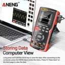 Aneng AOS02 Digital Oscilloscope Transistor Test Multimeter 48MS/s Sampling Rate 10MHZ Analog Bandwidth Support Waveform Storage
