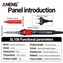 Aneng SL106 Soldering Iron Adjustable Temperature Welding Power 60W