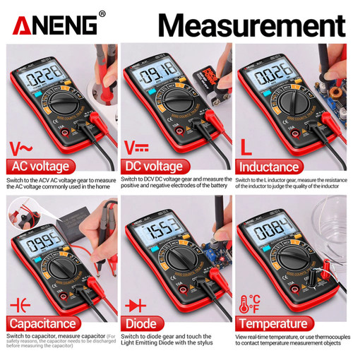 Aneng AL01 Pro Inductance Digital Multimeter 6000 Count True-RMS AC/DC