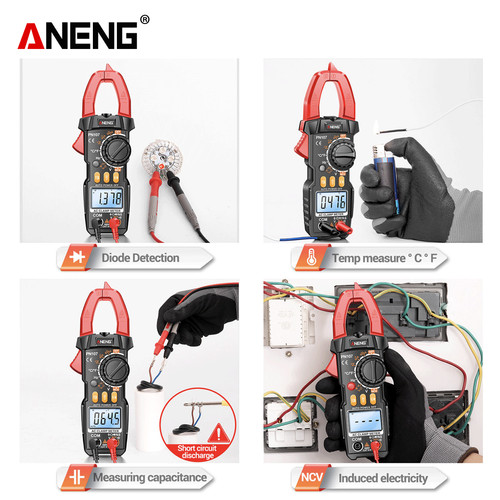 Aneng PN107 Pro 4000 Counts Digital Clamp Meter 600A AC Current Tester
