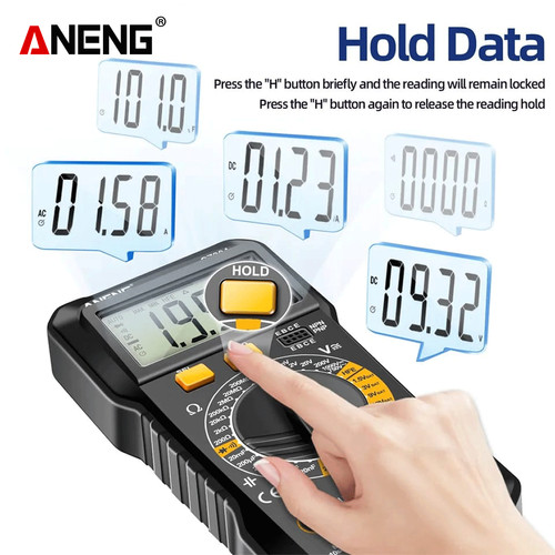 Aneng SZ304 Pro Digital Multimeter Count 1999 mA Current Bat Test