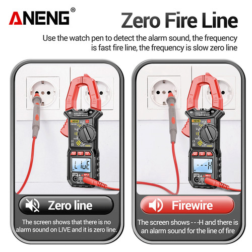 Aneng PN105 Pro 6000 Counts Voice Broadcast ClampMeter 600A AC Current