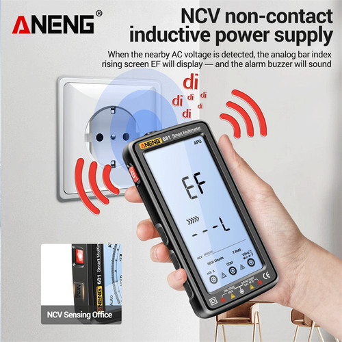Aneng 681 Smart Digital Multimeter Rechargeable Capacitance Original