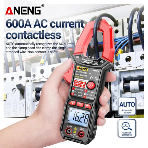 Aneng PN104 Pro Multitester 6000 Count Voice Broadcast Capacitance NCV