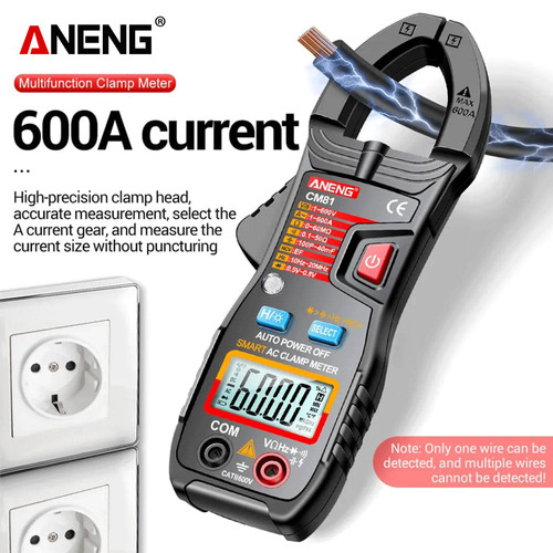 Aneng CM81 Clamp Meter AC Current Ammeter Tester Car Hz Capacitance