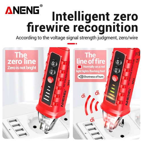 Aneng VD802 Tes Pen Alat Penguji Tegangan Listrik Test Pen 12V-1000V