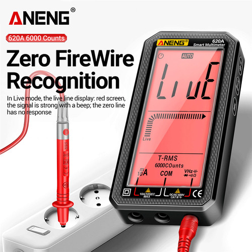 Aneng 620A Pro Multimeter Digital Profesional 6000 Count True RMS Ori
