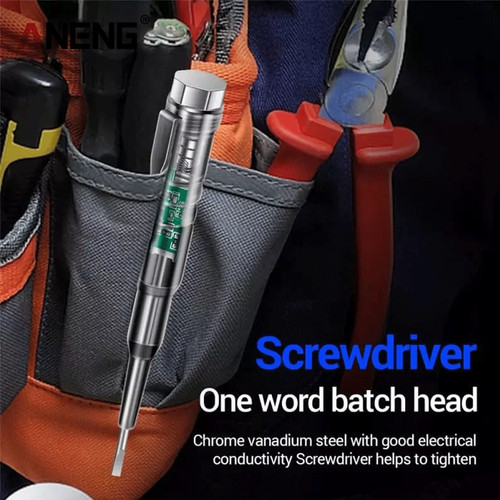 Aneng B12 Obeng Tespen with Indicator Dual LED Electric Screwdriver