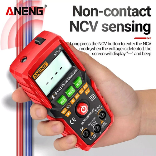 Aneng M109 Digital Multimeter Voice Electrical Instruments Tester Ori