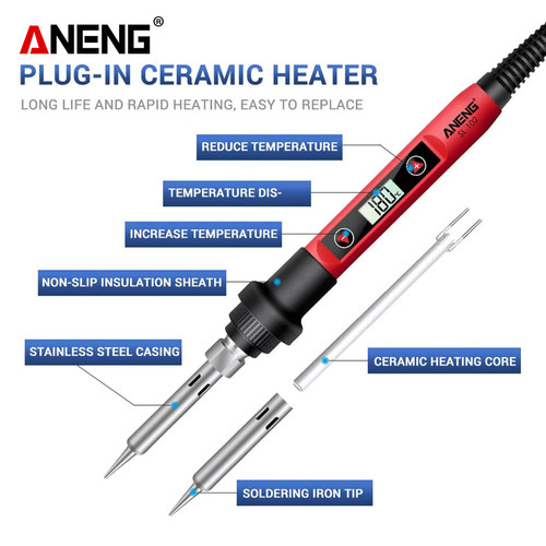 Aneng SL102-12 Solder Digital Kit Set Adjustable Temperature Original