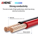 Aneng PT1034 Kabel Multimeter Digital 20A Silicon Rubber Wire Original