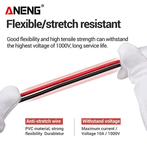 Aneng PT1005 Kabel Multimeter Digital 10A Silicon Rubber Wire Original