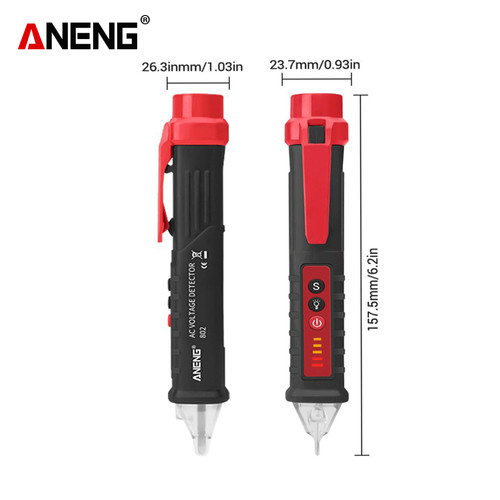 Aneng VD802 Tespen Detektor Voltase Alat Cek Arus Listrik Original