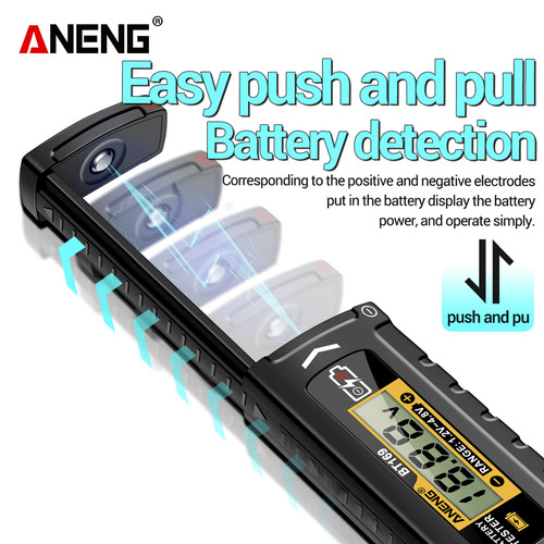 Aneng BT169 Digital Battery Testers Universal Detector Multifunctional Quickly Measure Battery