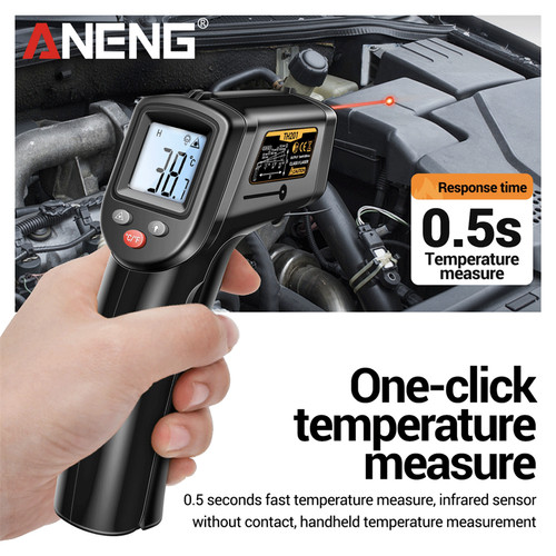 Aneng TH201 Infrared Thermometer Hygrometer Accurately Measure Temperature Original