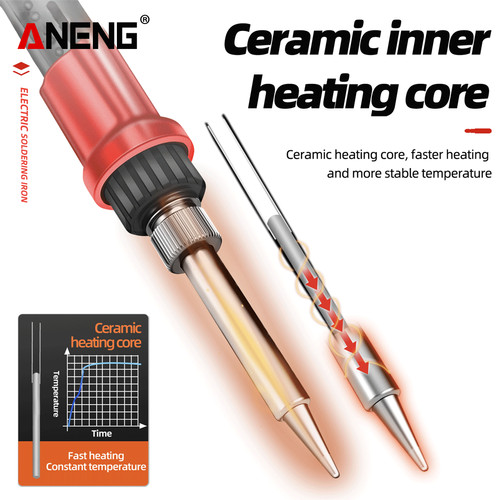 Aneng SL104 Solder Elektrik Adjustable Temperature 60W 200°C-450°C