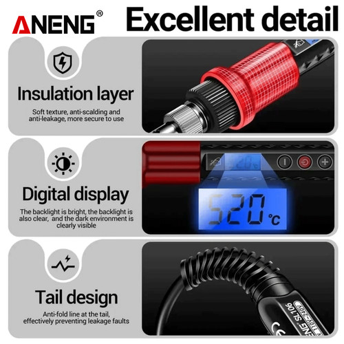 Aneng SL106 Electric Soldering Iron 220V  Adjustable Temperature 60W